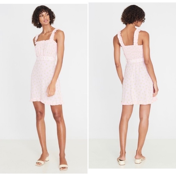 Faithfull the Brand Dress NWT Summer Mini Luda Dress New 10 - Picture 1 of 8